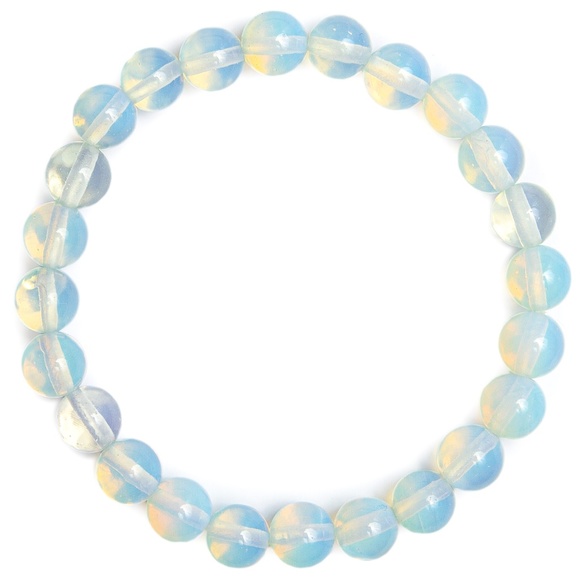 Natural Opalite Stretch Bracelet for Woman - The Stone for Merchants - Picture 2 of 3